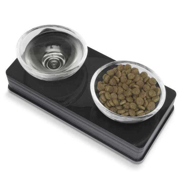 CATIT Style Glass Diner Doppelnapfständer – eleganter Napfständer für Katzen