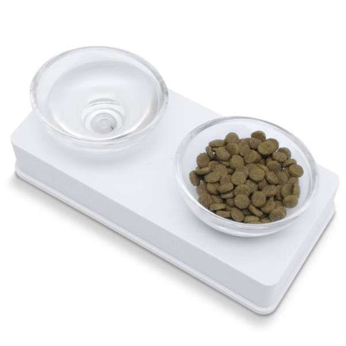 CATIT Style Glass Diner Doppelnapfständer – eleganter Napfständer für Katzen