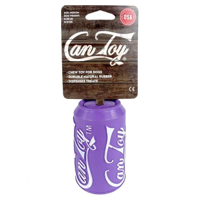 Can Toy Medium aus Naturkautschuk – robustes Hundespielzeug (USA)